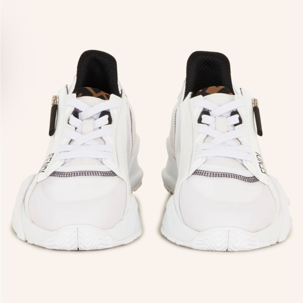 Fendi Flow White and Black Athletic Shoes - Picture 5 of 13